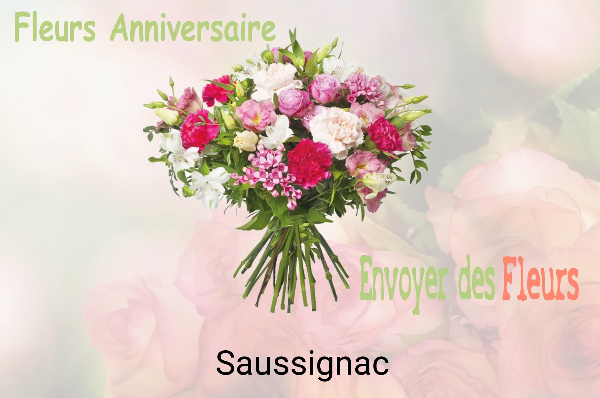 Bouquet de fleurs d’anniversaire livré à Saussignac
